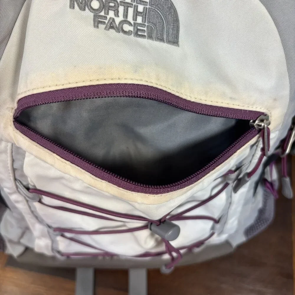 The North Face Borealis Womens Backpack Gray Purple Laptop Hiking School